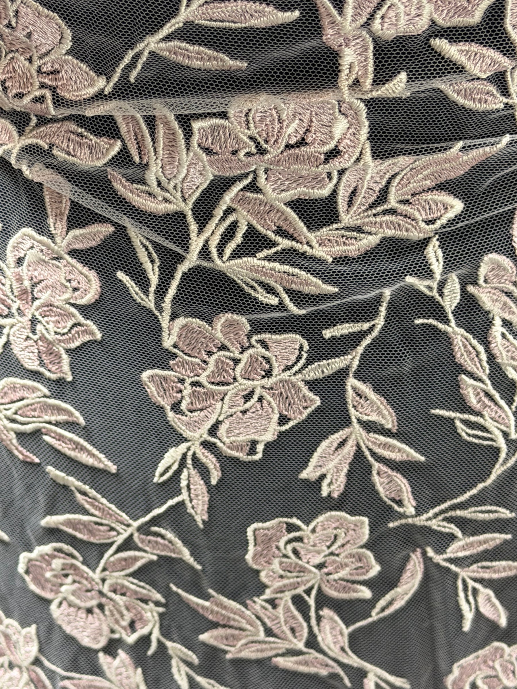 Pink Embroidery Lace - EB5048