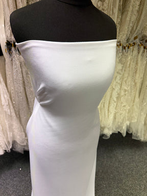 White Polyester Stretch Crepe - PB4001