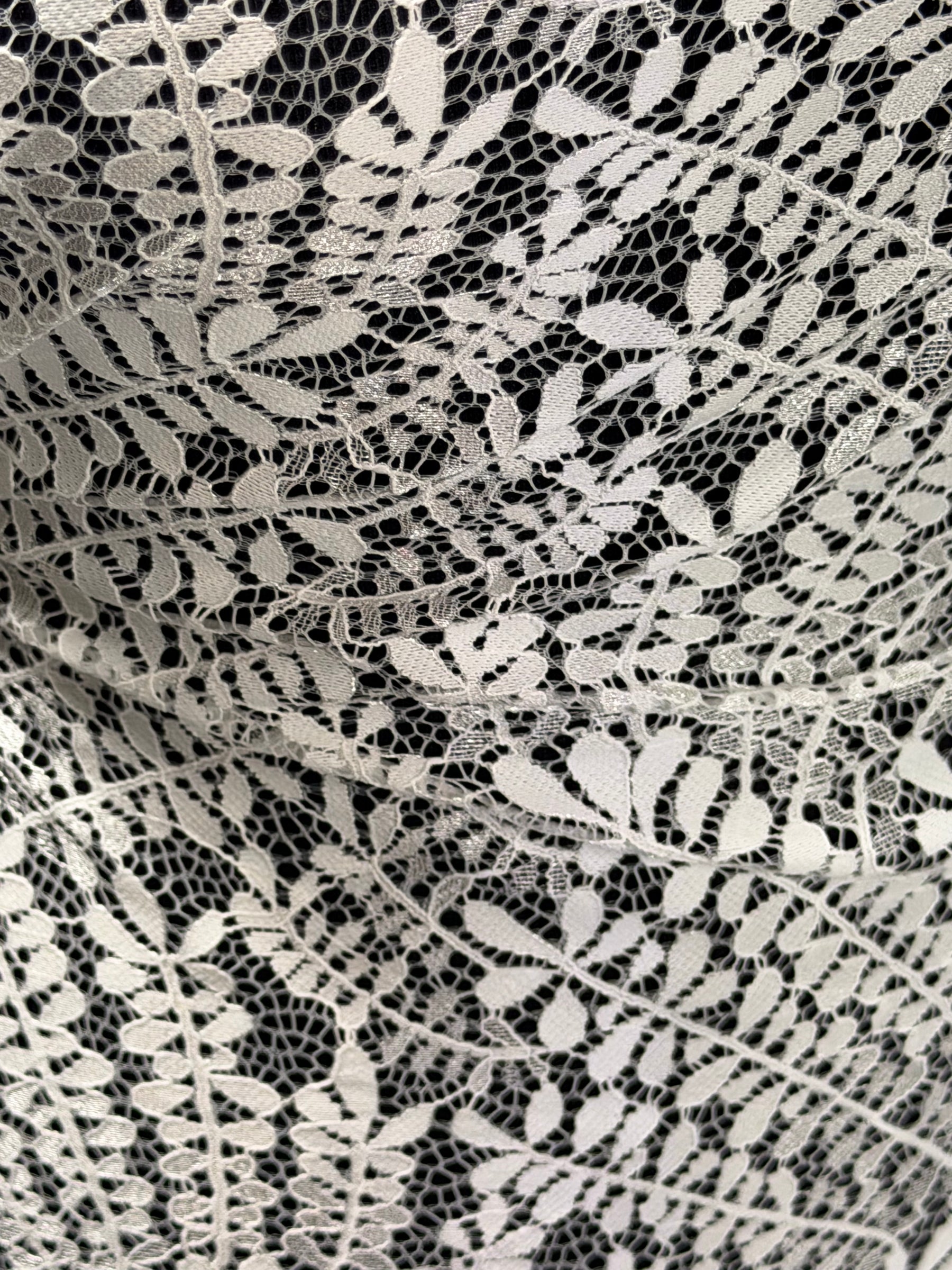 Ivory Leaf Themed Lace - LA1007