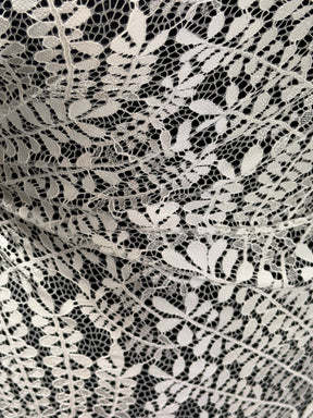 Ivory Leaf Themed Lace - LA1007