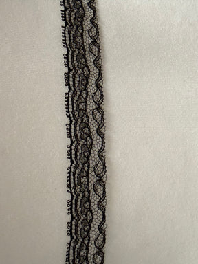 Black French Lace Edging - T923