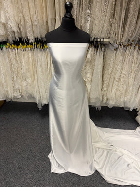 Pale Ivory Stretch Satin - PB1006