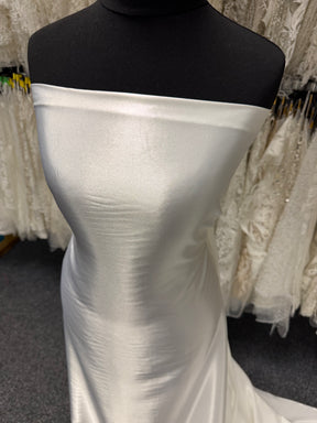 Pale Ivory Stretch Satin - PB1006