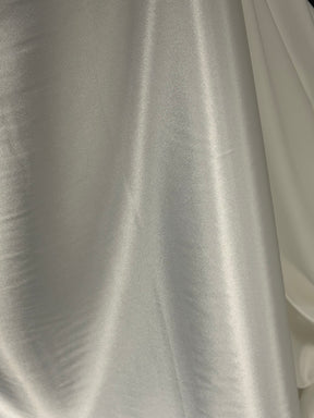 Pale Ivory Stretch Satin - PB1006