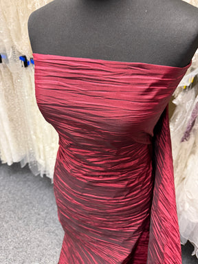 Wine/Black Crushed Dark 3 Tone Taffeta - P609