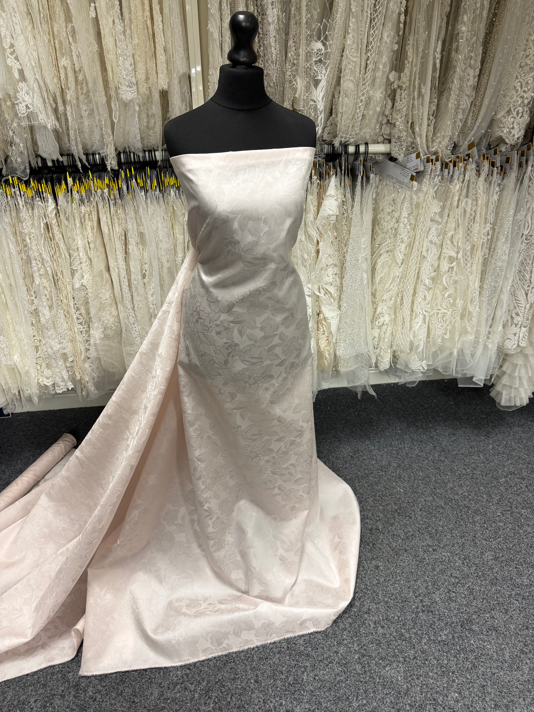 Pink Silk Blend Jacquard - P665