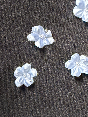 Cloudy Blue Satin Flowers - M14 (Bag of 144)