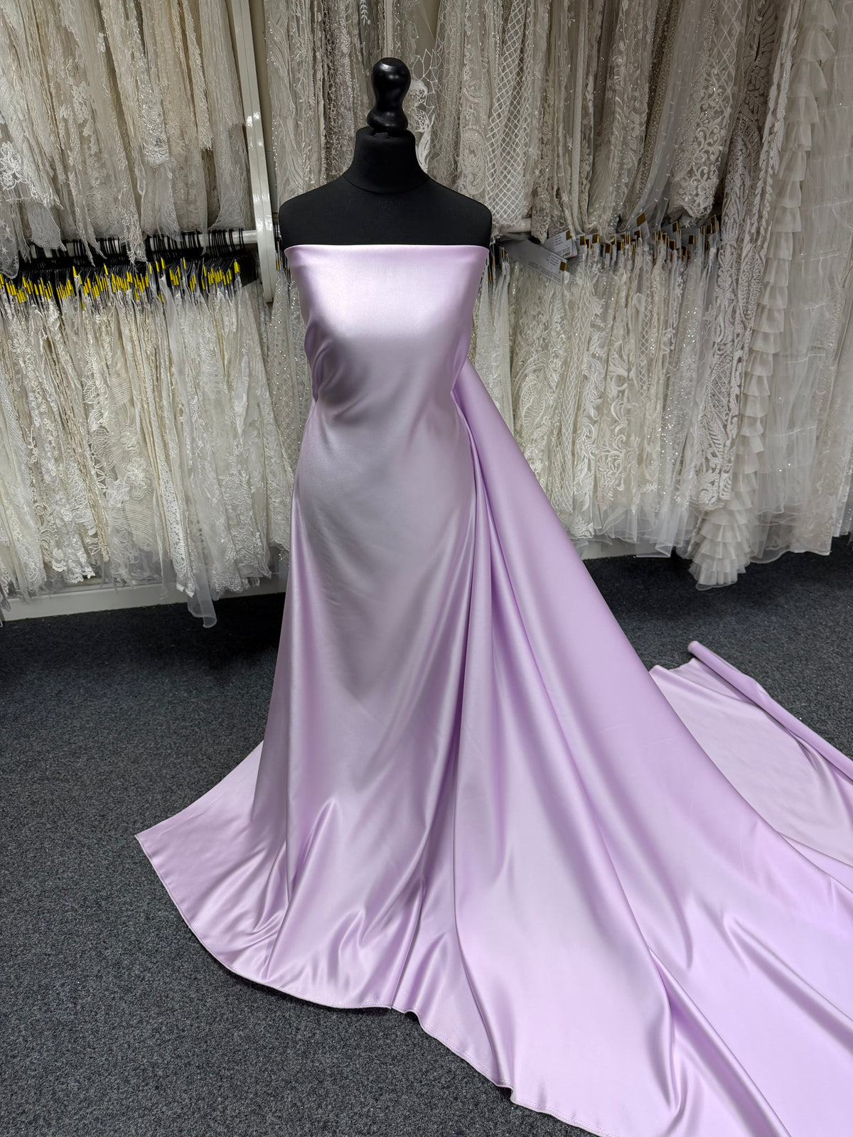 Orchid Pink Polyester Duchess Satin - Contessa
