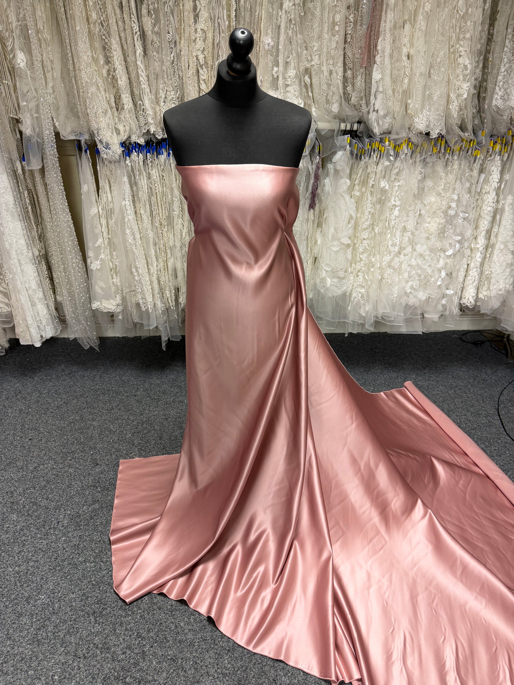 Antique Rose Polyester Duchess Satin - Contessa