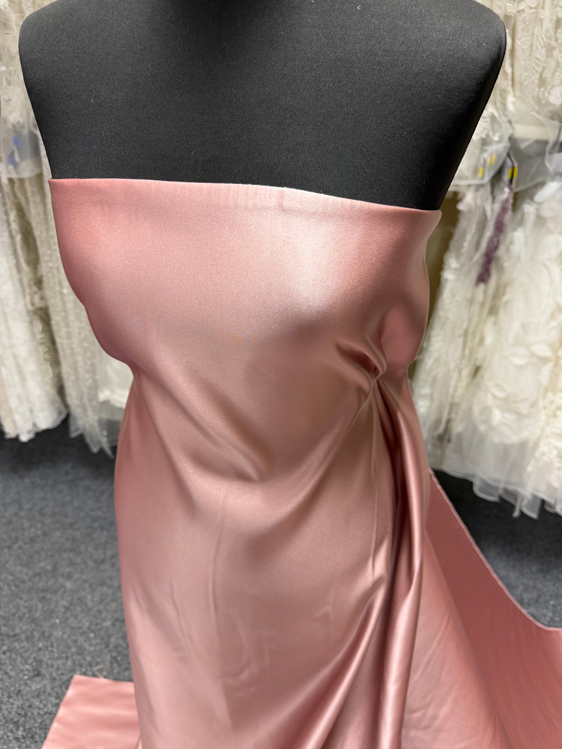 Antique Rose Polyester Duchess Satin - Contessa