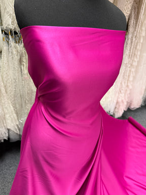 Fuchsia Polyester Satin - Majestic