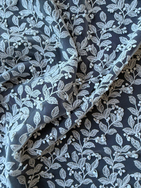 Ivory Embroidered 3D Lace - EB5029