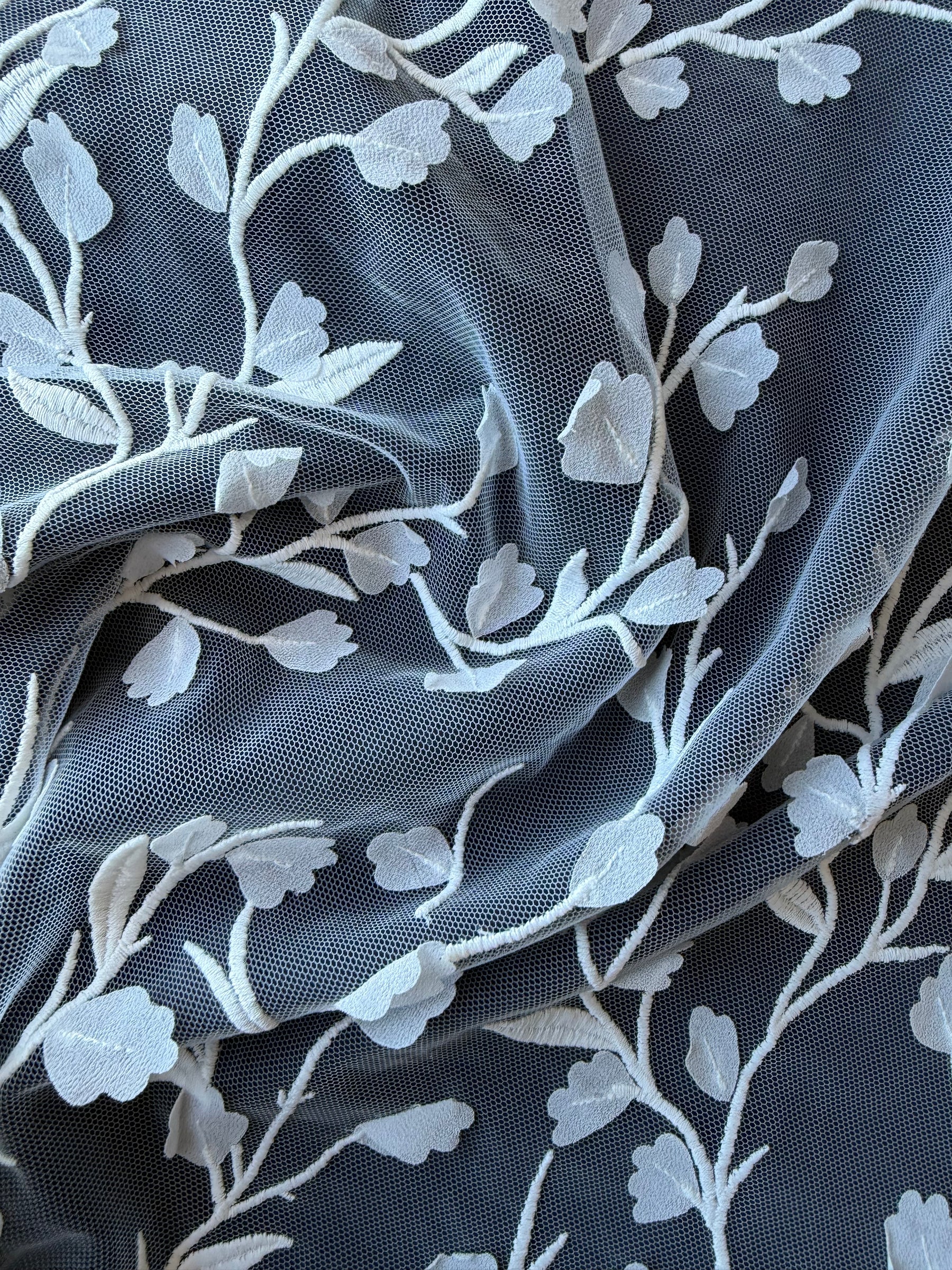 Ivory Embroidery Lace - EB5028