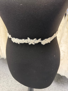 Ivory Beaded Lace Trim - EH2013
