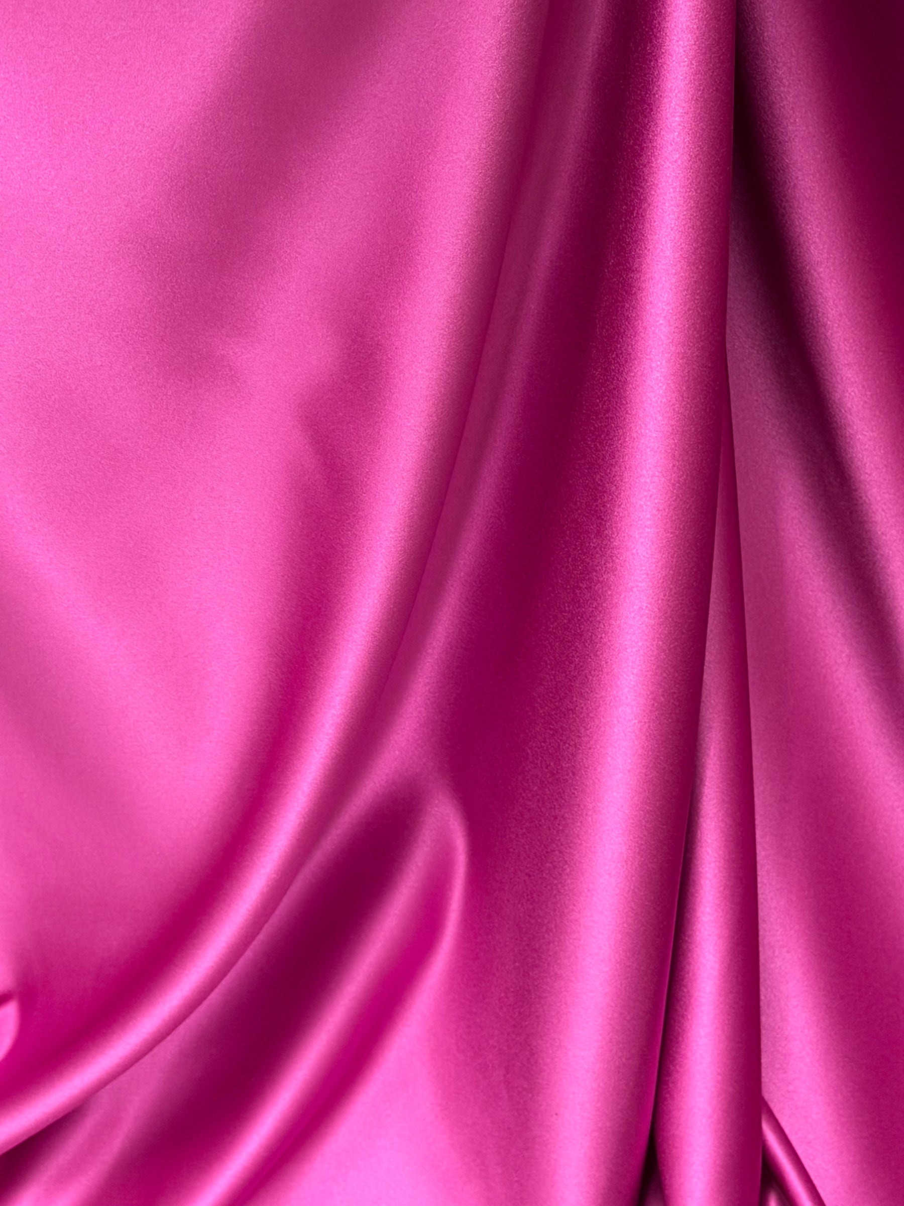 Cerise Polyester Duchess Satin - Contessa