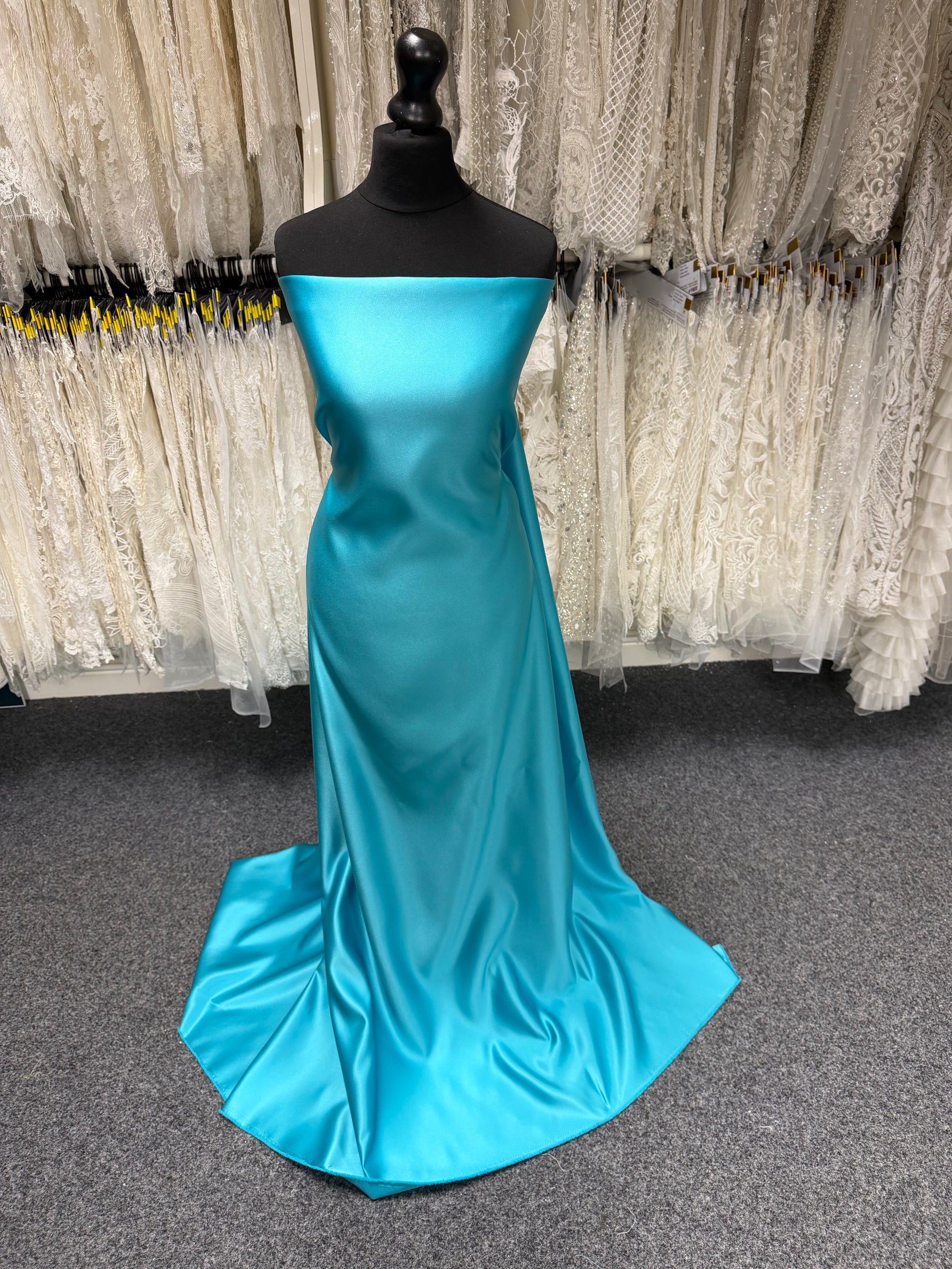 Kingfisher Polyester Duchess Satin - Contessa