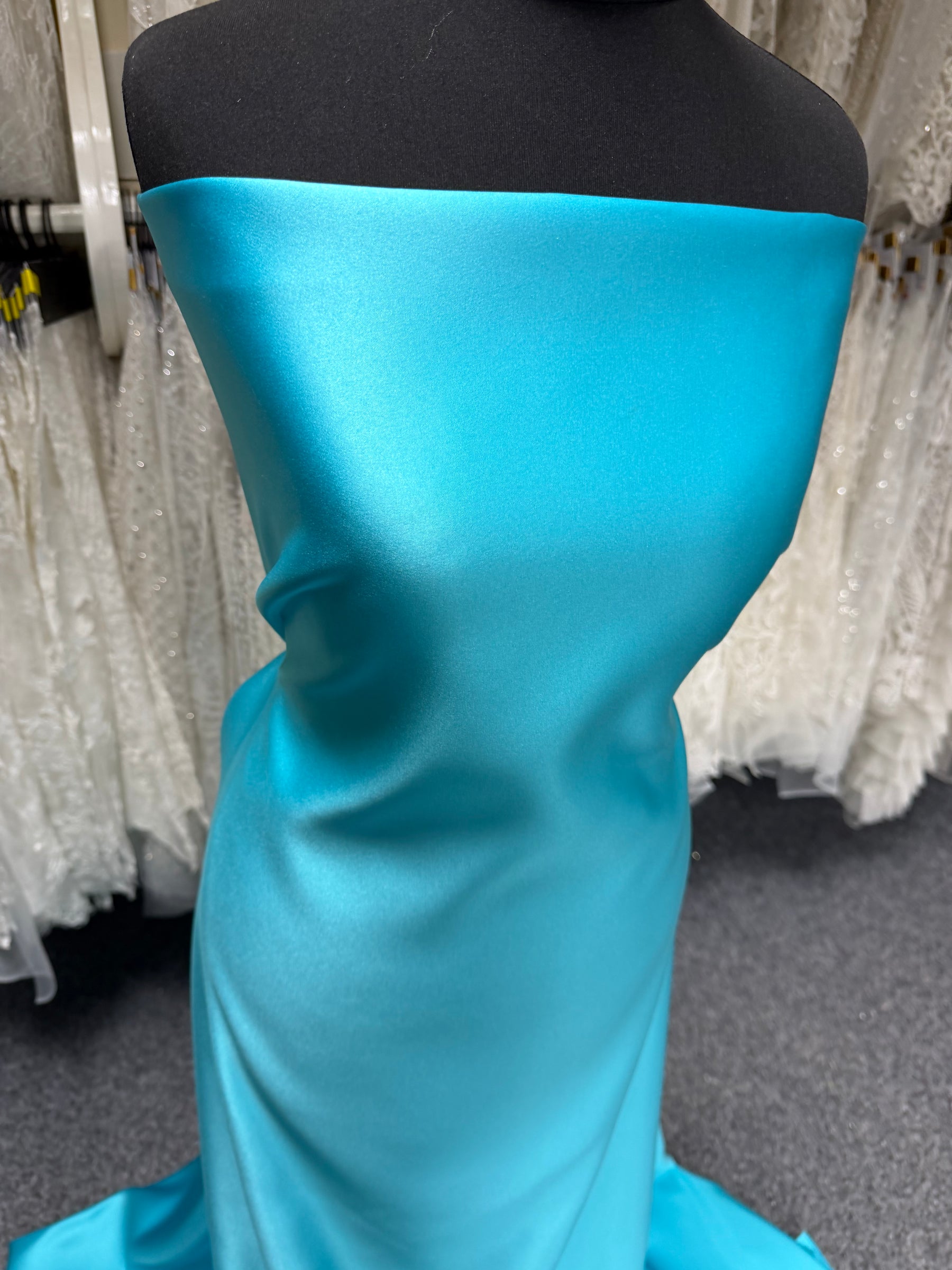 Kingfisher Polyester Duchess Satin - Contessa