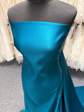 Teal Polyester Satin - Contessa