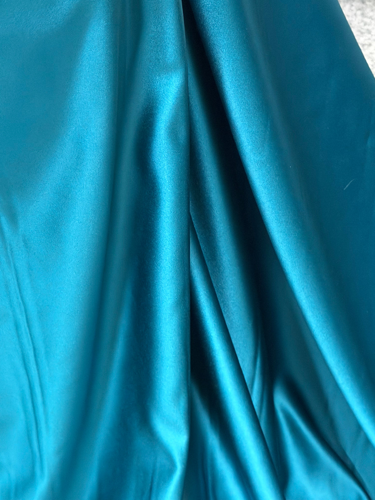 Teal Polyester Satin - Contessa
