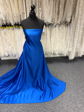 Cobalt Polyester Duchess Satin - Contessa