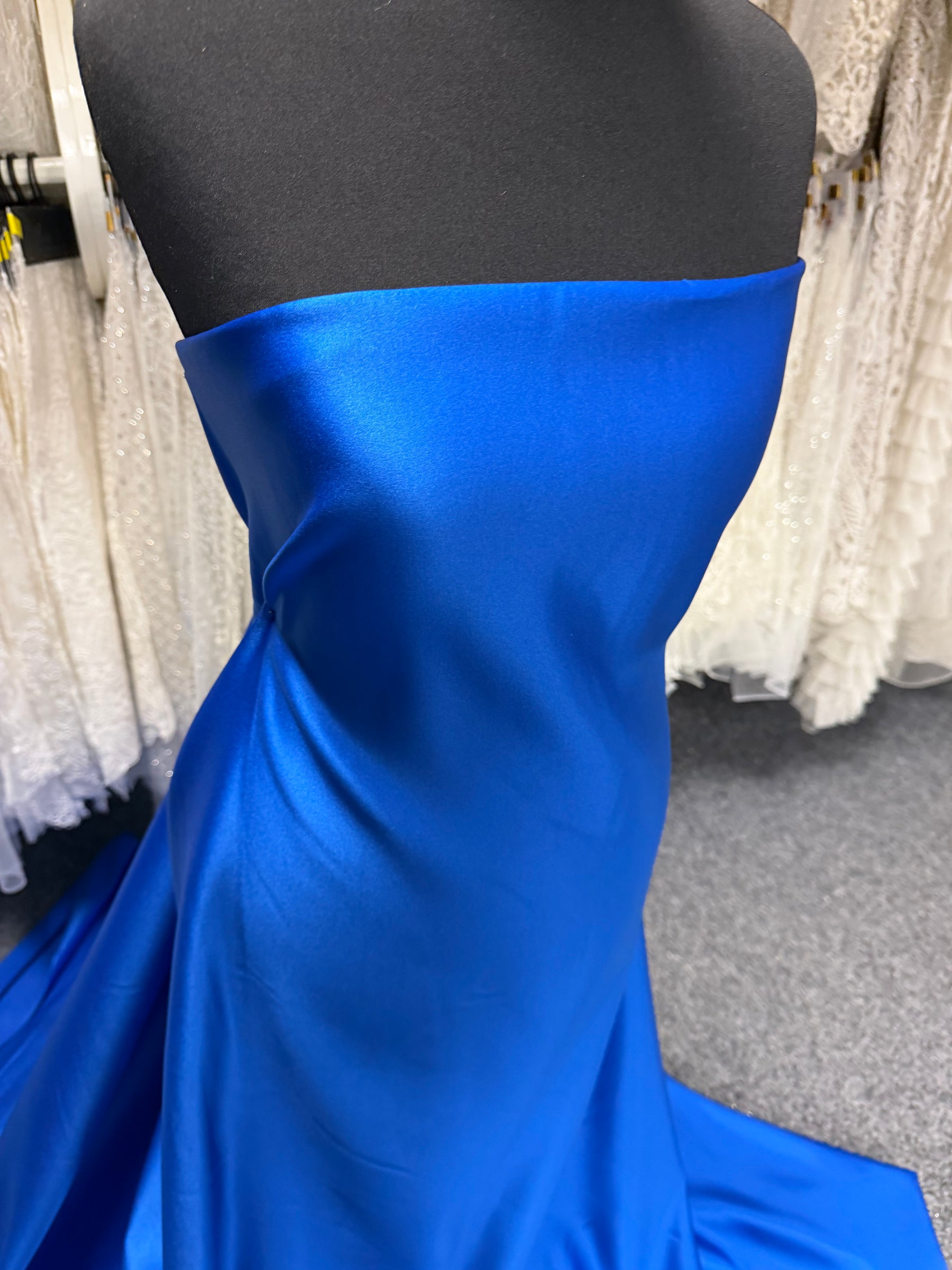 Cobalt Polyester Duchess Satin - Contessa