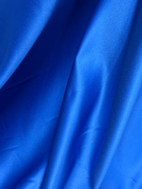Cobalt Polyester Duchess Satin - Contessa