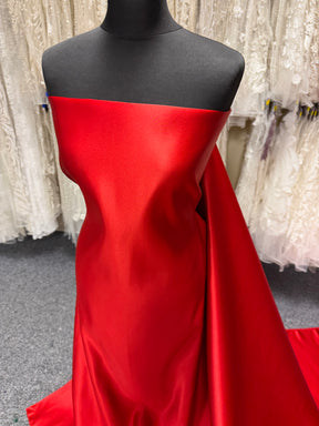 Scarlet Polyester Satin - Contessa