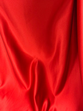 Scarlet Polyester Satin - Contessa