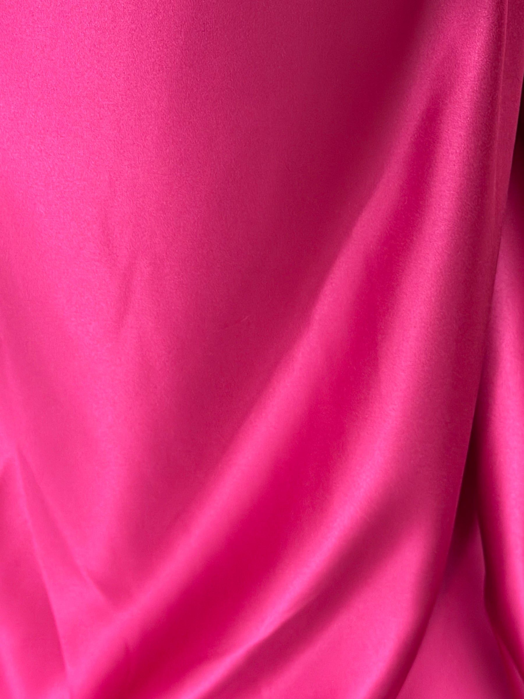 Fuchsia Pink Polyester Satin - Contessa