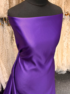 Purple Polyester Satin - Contessa