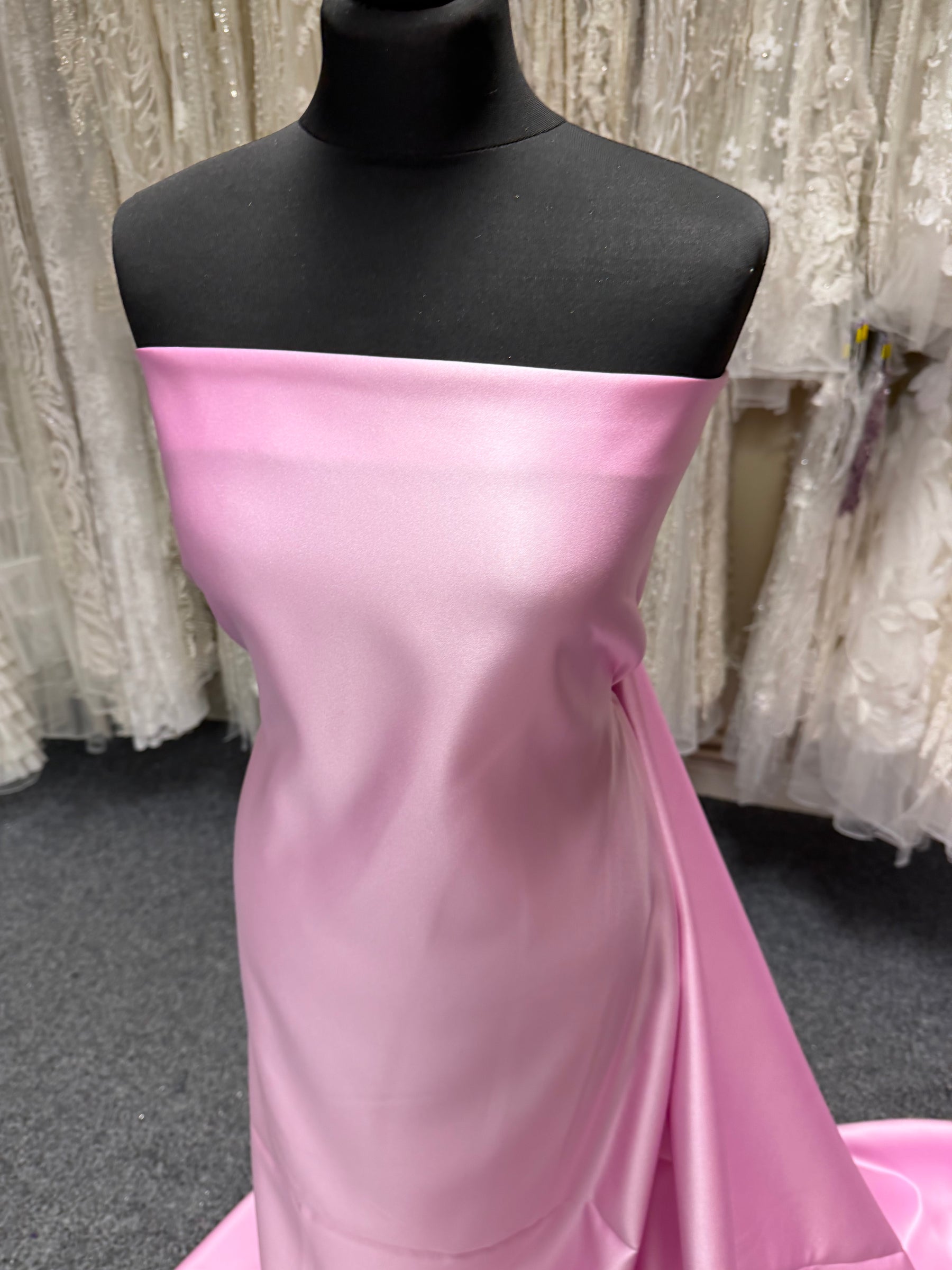 Pink Polyester Duchess Satin - Contessa