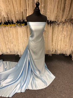 Pale Blue Polyester Duchess Satin - Contessa