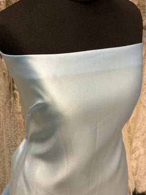 Pale Blue Polyester Duchess Satin - Contessa