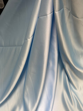 Pale Blue Polyester Duchess Satin - Contessa