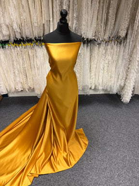 Mustard Polyester Duchess Satin - Contessa