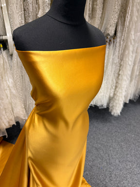 Mustard Polyester Duchess Satin - Contessa