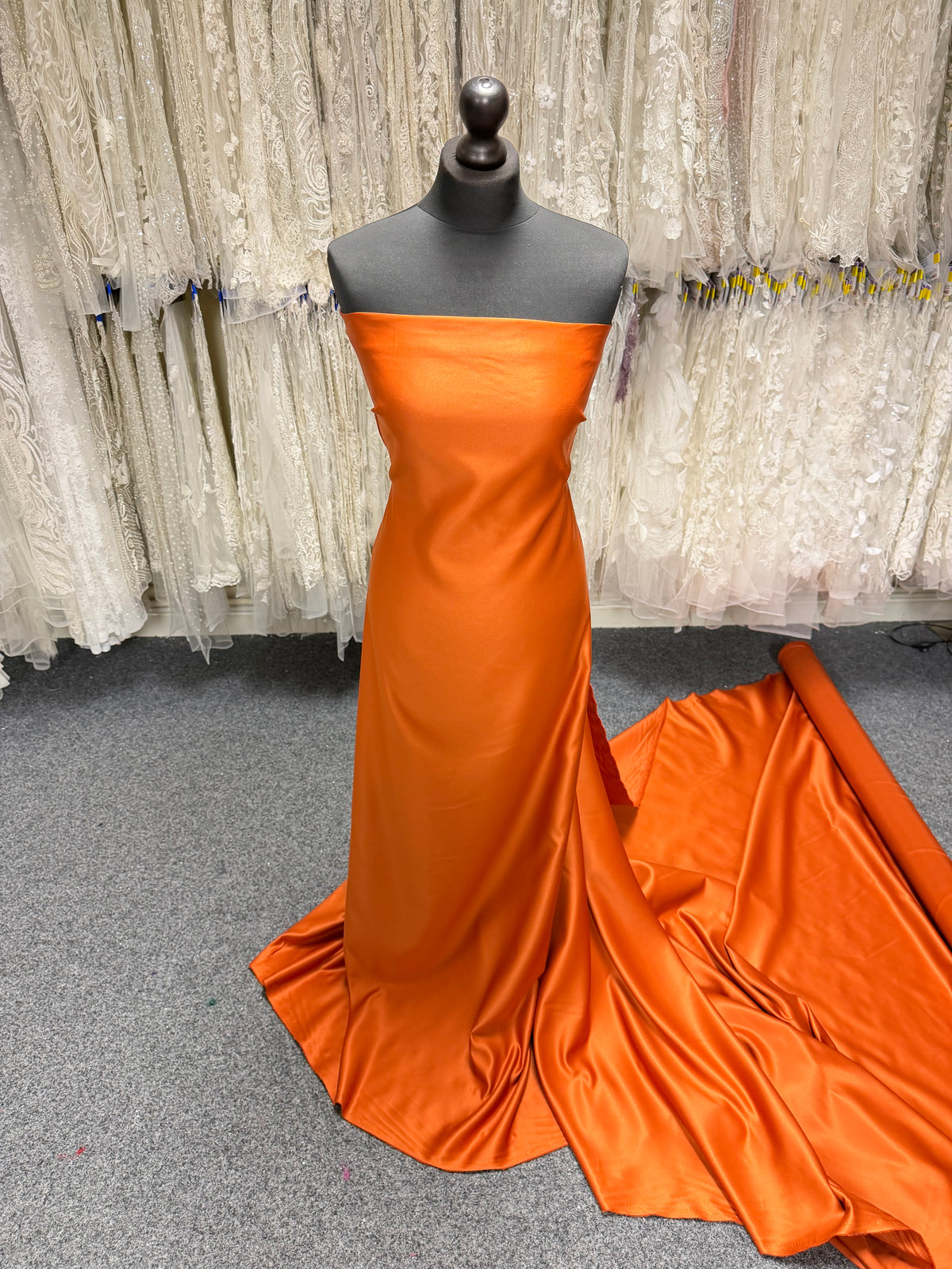 Copper Polyester Satin - Majestic
