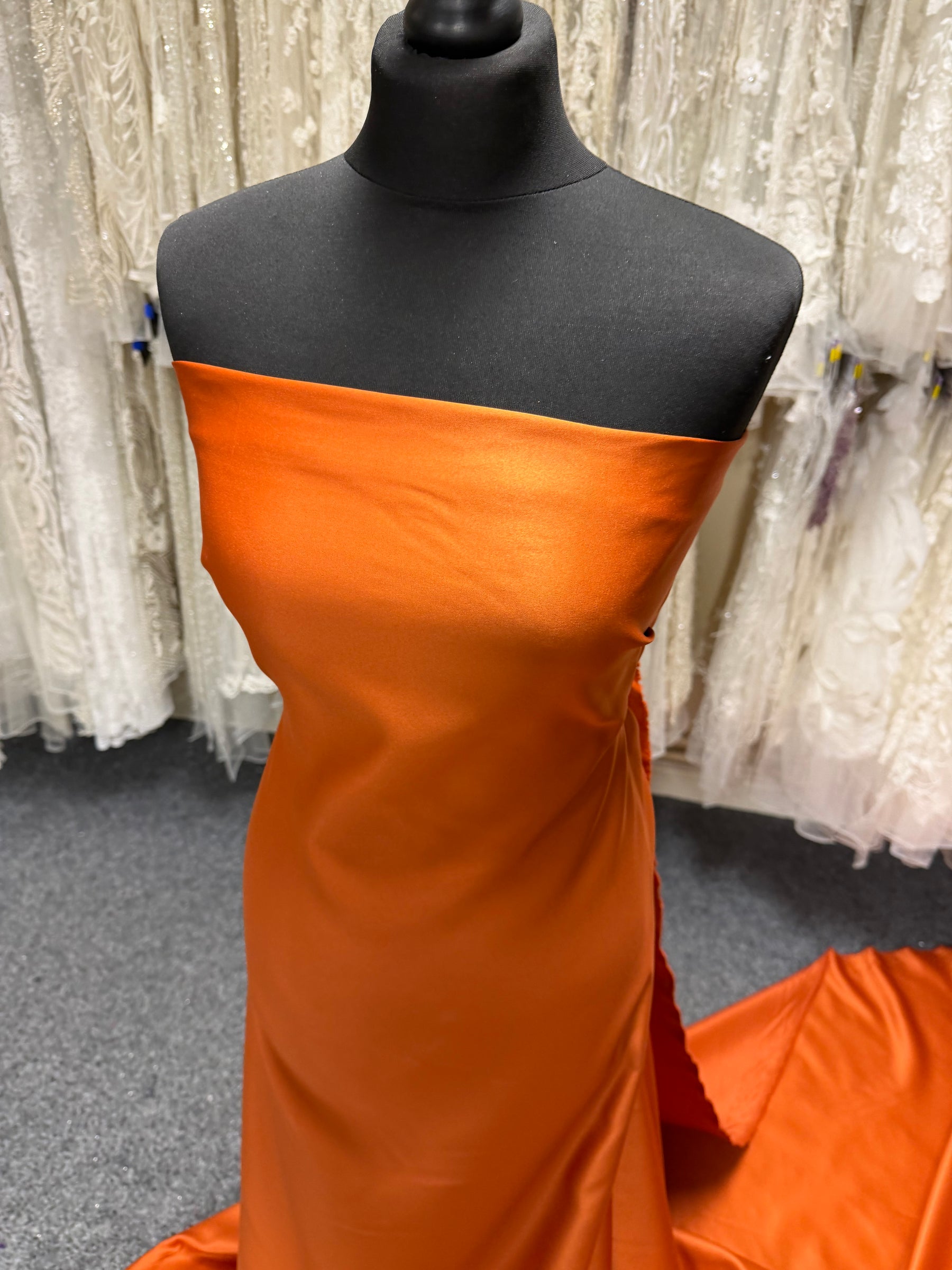 Copper Polyester Satin - Majestic