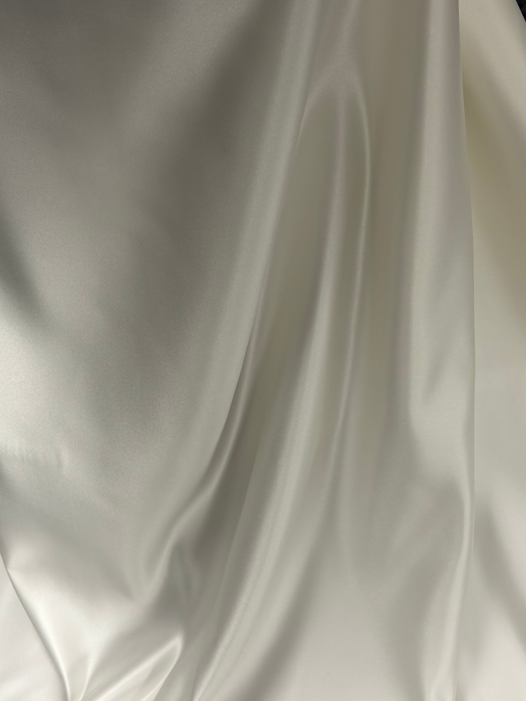 Cream Polyester Duchess Satin - Contessa