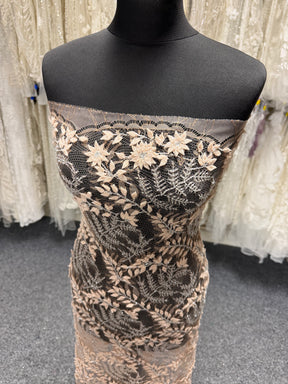 Rose 3D & Beaded Chantilly Lace - P239