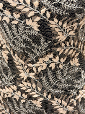Rose 3D & Beaded Chantilly Lace - P239