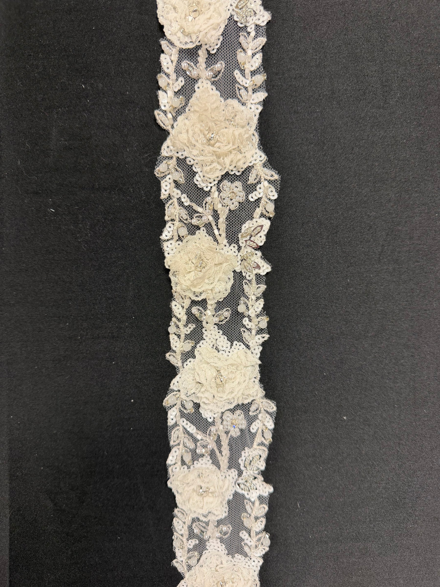 Ivory 3D Lace Trim - T292