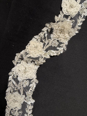 Ivory 3D Lace Trim - T292
