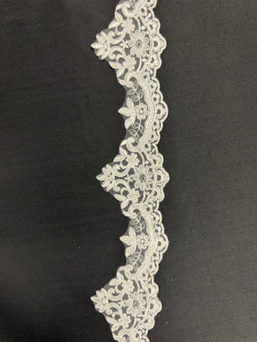 Ivory Corded Lace Trim - T727