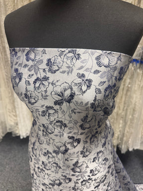 Navy Brocade - BR1002