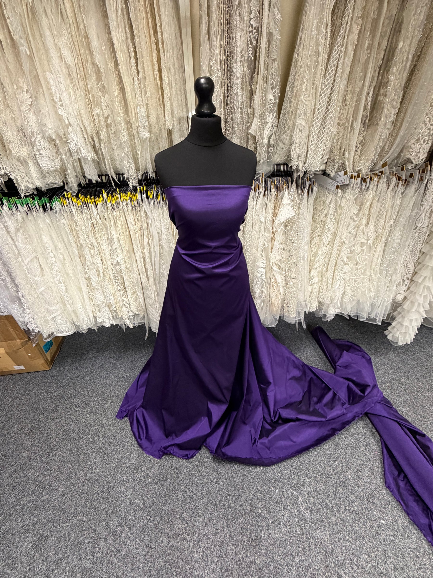 Dark Purple Polyester Taffeta - P75