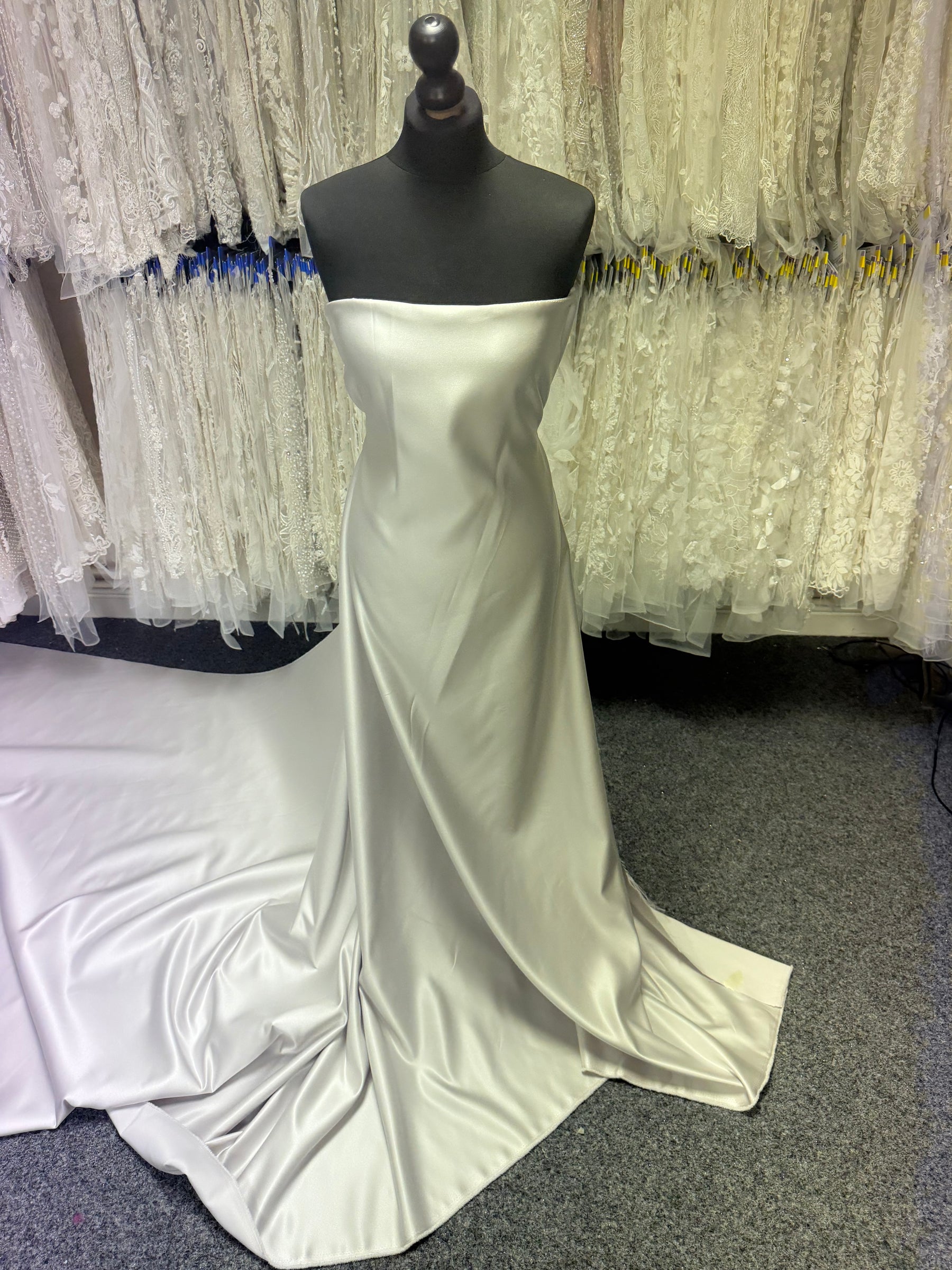 Silver Polyester Satin - Contessa (CF)