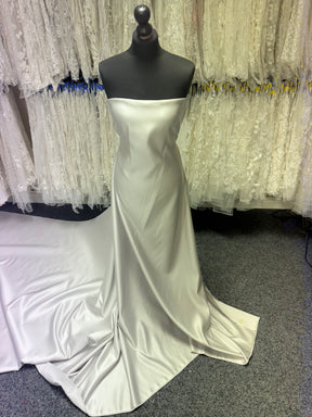 Silver Polyester Satin - Contessa (CF)
