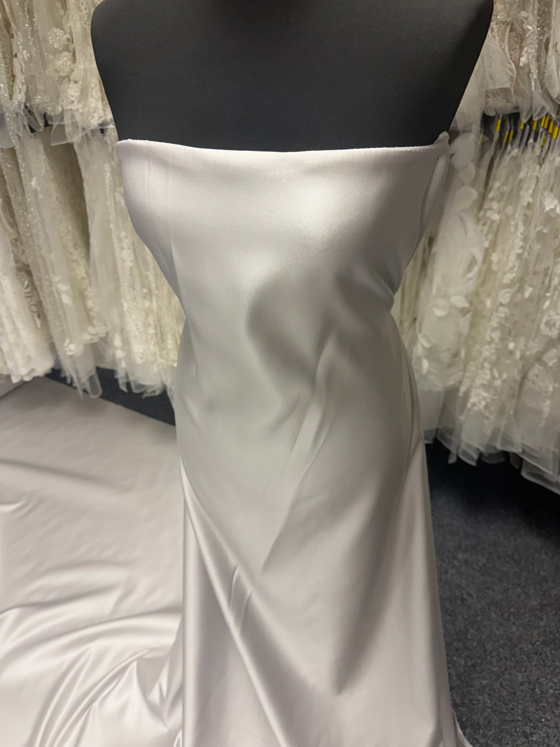 Silver Polyester Satin - Contessa (CF)