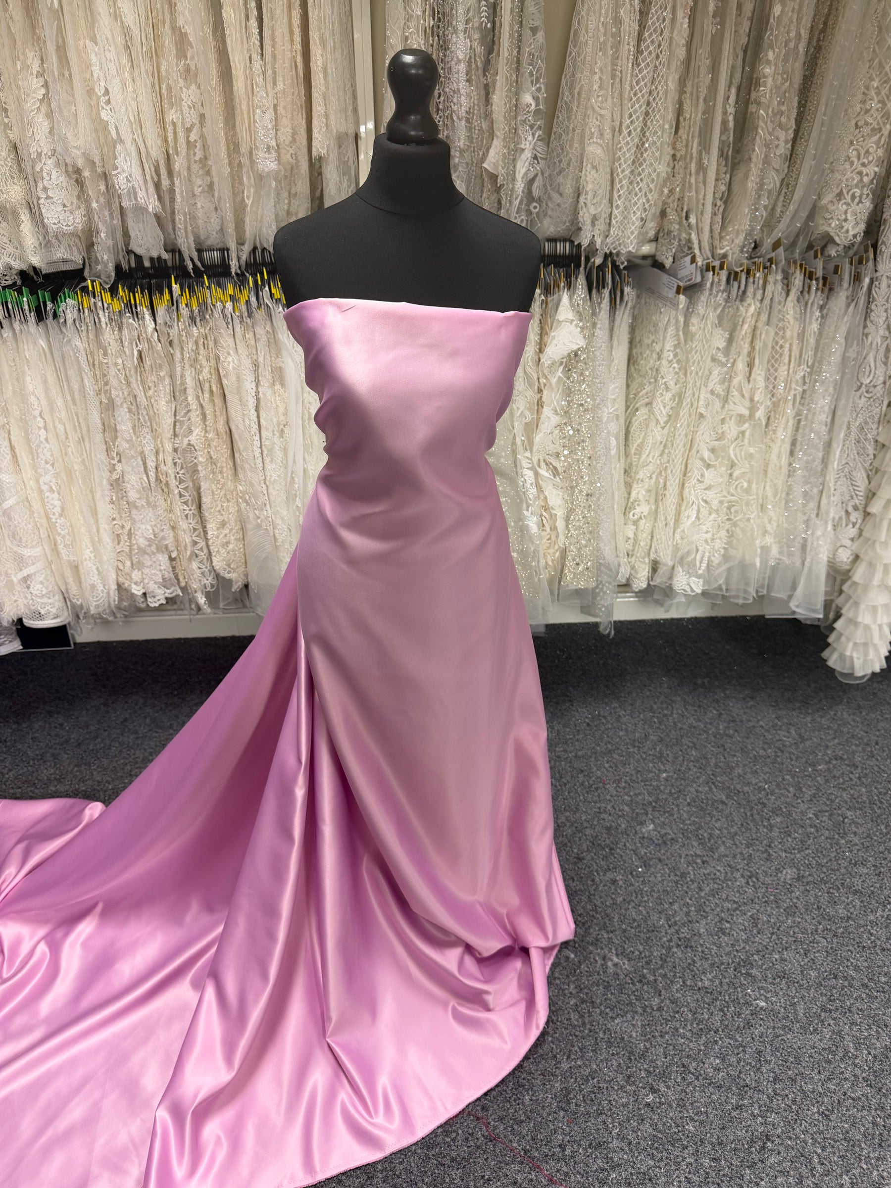 Pink Polyester Satin - Majestic